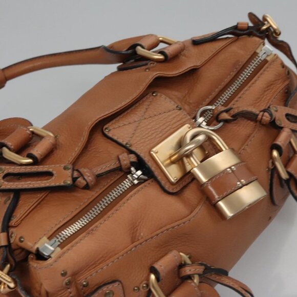Chloe Paddington Hand Bag Leather Brown Auth - Picture 6 of 16